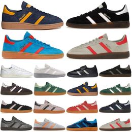 Designer Handball Spezial Shoes Sneakers Originals Hamburg trainers Shoe Sneaker Men Women Navy Gum Almost Yellow Aluminium Core Black Scarlet Clear Pink Arctic