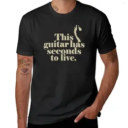 Men's Tank Tops This Guitar Has Seconds To Live T-Shirt Customs Plain Summer Mens Clothing