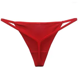 Women's Panties Plus Size Low Rise Bikini Women V Strings Underwear Cotton Thongs