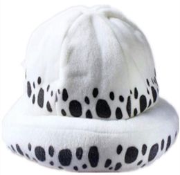 Japanese Anime One Piece Cosplay Costume Hat Trafalgar Law 2 Years Later White Hats Warm and Cute cap Cosplay Doctor law Hat8596307