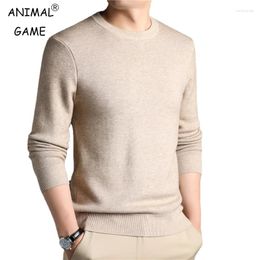 Men's Sweaters Winter Solid Colour Knitted Sweater Casual Comfortable Tops Vintage Sweatshirts Loose Basic Round Neck Autum Sweatwear