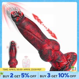 Thrusting Dildo Anal sexy Toys for Women Huge Fantasy Dildos Vibrator 7 Modes G-spot Stimulation Monster Thick Anal Dildos Adult