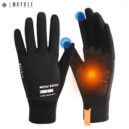 Cycling Gloves Mcycle Winter Thermal Anti- Keep Warm Full Finger Outdoor Long