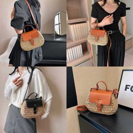 Beach Bags Ladies Women's Xia Xiaozhong Handbag Fashion Grass Woven Bag Simple One Shoulder Crossbody