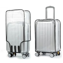 Accessories Luggage Cover 2023 Transparent PVC Luggage Covers Waterproof Trolley Suitcase Dust Cover Dustproof Travel Organizer Accessories