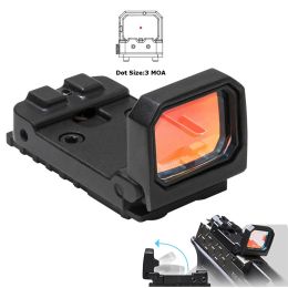 Scopes Adjustable Mini Rmr Flip Red Dot Sight Scope Collimator Pistol Rifle Reflex Sight 20mm Rail for Hunting Airsoft Optics Sight