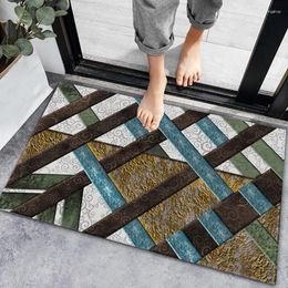 Carpets Style Geometric Entrance Door Mat Living Room Anti-slip Carpet Absorbent Bath Kitchen Rug Welcome Mats For Front