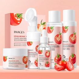 Cleansers Tomato Hyaluronic Acid Essence Skin Care Deep Cleansing Facial Cleanser Moisturising Face Serum Hydrating Toner Lotion Face Mask