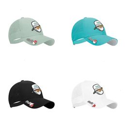 Mesh Adjustable Back Golf Cap with Ball Marker Clip, Breathable and Durable Hat - 230512