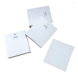 Gift Wrap 50Pcs Bow Hairpin Card Jewelry Packaging Bag Necklace Earrings Ear Studs Cardboard Package Hair Clips Hang Tag Wholesale