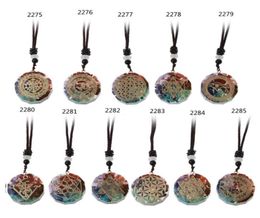 Pendant Necklaces Orgone Necklace Metatron Cube Orgonite Energy 7 Chakras Reiki Healing EMF Protection Crystal4230262