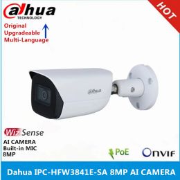 Lens Dahua IPCHFW3841ESA 8MP IR30M Builtin Mic SD card slot IP67 SMD Plus WizSense bullet Camera replace IPCHFW1831E IP Camera