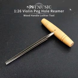 Shaver Violin Viola Peg Hole Reamer 1:26 Taper Wood Handle for Luthier Tool Parts and Violin Peg Shaver