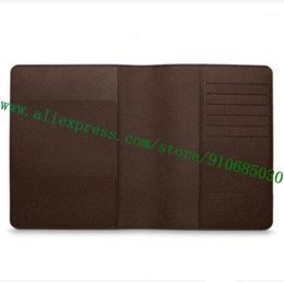 Top Grade Tan Brown Checker Plaid Canvas Coated Real Calf Leather DESK AGENDA COVER R21065 Diary Notebook Card Holder 23185 cm17689614