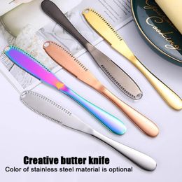 Knives 4PCS Stainless Steel Butter Knife Cheese Dessert Jam Spreaders Cream Utensil Cutlery Tool For Toast Breakfast Western