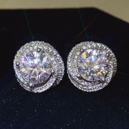 Pass Test Total 6CT Moissanite Earrings For Girls Women S925 Sterling Silver Moissanite Diamond Earrings Studs Fine Jewellery