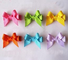 Lovely Hairpins Hair Bows Clips Rainbow for Girl Kids Children Duckbill Hairpin Candy Colour Mini Barrettes Accessories FJ32123552701