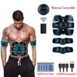 Control Remote Controller Ems Muscle Stimulator Smart Electric Fiess Abdominal Training Weight Loss Stickers Body Slimming Massager