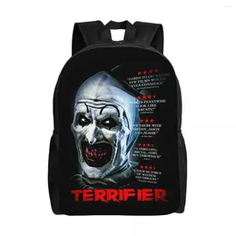 Backpack Customized Halloween Horror Movie Terrifier Men Women Fashion Bookbag For School College Bags