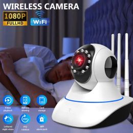 Cameras Surveillance Camera 1080p Wifi Survalance Camera Infrared 3 Antennas 1080p Hd Wifi Ip Camera Smart Home Robot Night