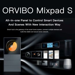 Control 2021 Orvibo MixPad S Multifunctional Panel Smart Home Detect the Temperature Humidity Light Remote Control via HomeMate