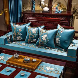 Pillow Home Decorations Pillowcover Cover Chinese Style Luxury Embroidery Living Room Solid Wood Sofa Waist