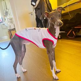 Dog Apparel Cotton Summer Pet Cartoon Vest Anti-mosquito Italian Greyhound Clothes Whippet Clothing