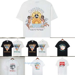 Casa Blanca Shirt Casablanca Tshirts Mens Women T S M L Xl New Style Clothes Designer Graphic Tee Man clothing Casablanc tops