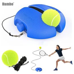 Tennis Trainer Rebounder Throw Tennis Ball with String Rope Self Tennis Practice Training Equipment Tennis Exerciser 240418