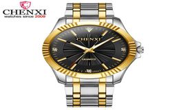 CHENXI Men Watch Top Brand Luxury Fashion Business Quartz Watches Men039s Full Steel Waterproof Golden Clock Relogio Masculino6762784