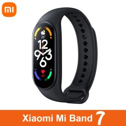 Wristbands Xiaomi Mi Band 7 Global Smart Bracelet 6Color AMOLED Screen Miband 7 Blood Oxygen Fitness Traker Bluetooth Waterproof Smart Band