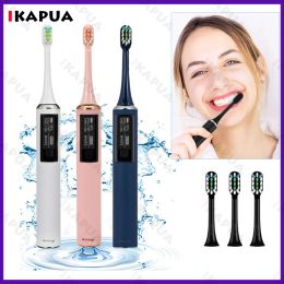 Heads Screen Sonic Electric Toothbrush IPX7 Waterproof 5 Mode Adult Sonic Toothbrushes Inductive Charging Smart Tooth Brushes