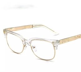 Luxury Brand Designer Clear Sunglasses Women Men Optics Prescription Spectacles Frames Vintage Plain Glass Eyewear1214877
