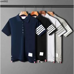 Designer Clothes Stripe Mens Polos Summer Fashion Slim Short Sleeve Men Polo Shirt Tee Mens