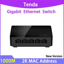 Switches Tenda SG105 Gigabit 1000M Mini 5Port Desktop Switch Fast Ethernet Network Switch LAN Hub RJ45 Ethernet and Switching Hub Shunt