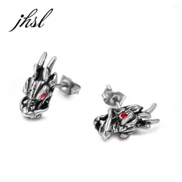 Stud Earrings JHSL For Men Stainless Steel High Polishing Good Quality Unique Evil Dragon Design Fashion Jewellery