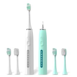 Heads Sfeel 15 Modes Smart Sonic Electric Toothbrush Adult Timer USB Type C Rechargeable Whitening IPX7 Waterproof P4SA