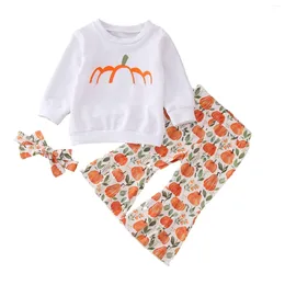 Clothing Sets Baby Boy Halloween Pants Outfits Long Shirts Pumpkin Sweatshirt Infant Boys Fall Clothes Set 4 Month