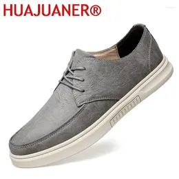 Casual Shoes Leather Men's Fashion Set Foot Soft Oxfords Men Comfortable Minimalist For Breathable Mens Loafers