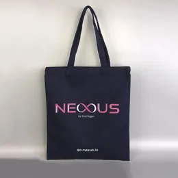 Gift Wrap Wholesales 300pcs/Lot Custom Tote Cotton Bags With Logo Recyclable Shopping Handles For Party Coin Pocket Pouch