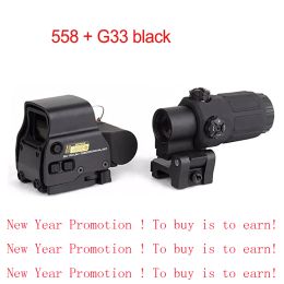 Scopes G33 G43 Sight Scope Airsoft 3x Magnifier with Switch to Side Qd for 20mm Rail Mount Apply Red Green Dot 558 Tactical Hunting