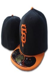 Giants On Field Black Orange Fitted Hats Gorras Bones Masculino Flat Brim Hats SF Snapback Cap Chapeau Homme Mens Womens Sports Go8496160