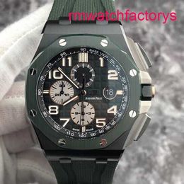 AP Automatic Wrist Watch Royal Oak Offshore Series 26405CE Smoked Green 44mm Date Display Timing Function Automatic Mechanical Men's Watch