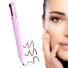 Eyeliner 4 Colour Makeup Pen Waterproof Cosmetic Pencil Multifunction Makeup Beauty Pen For Eyeliner Brow Lip Liner Highlighter 4 In 1