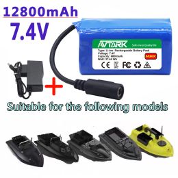 Finder Lipo Battery for T188 T888 20115 Remote Control Fish Finder Fishing Bait Boat Spare Parts Rc Toys Accessories 2s 7.4v 12800mah.