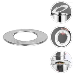 Double Boilers Steamer Ring Commercial Heavy Duty Shelving Pot Stainless Steel Adapter Steaming Tray Rack Household