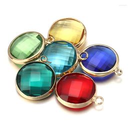 Charms 10pcs/Lot Mixed Colour Crystal Pendants For Jewellery Making Rhinestone Beads DIY Necklace Bracelet