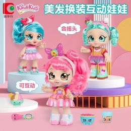 Toys KindiKids Kid Cute Big Donatina Princess Doll Girl Toy Set Gift 230110