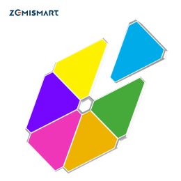 Control Zemismart Rhythm Music Syncing Smart LED Light Panels Tuya Smart Alexa Echo Voice Control