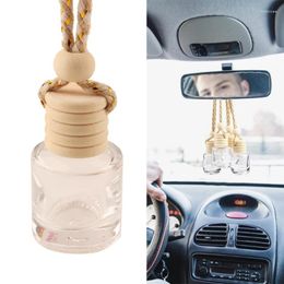 10Pcs 8ml Hanging Car Diffuser Perfume Air Freshener Empty Pendant Bottle Clear Glass Refillable Ornament Vials